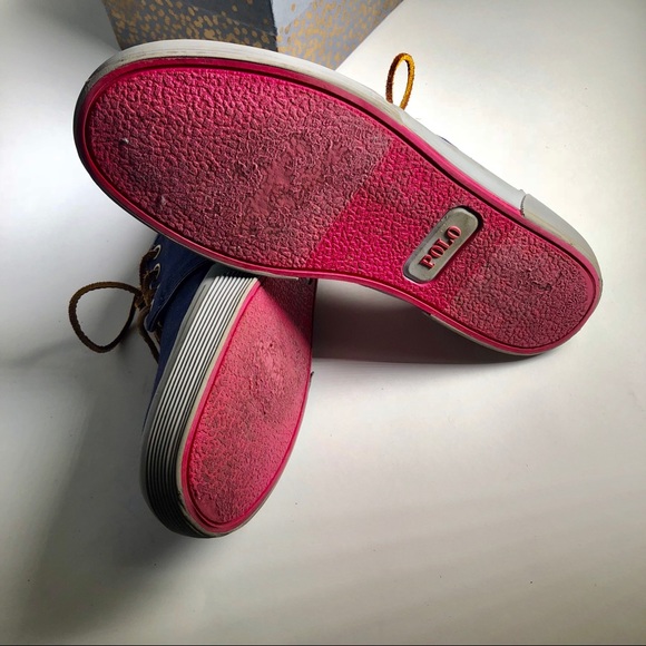 Polo Ralph Lauren Faxon Sport Leather Sneakers - Picture 6 of 8